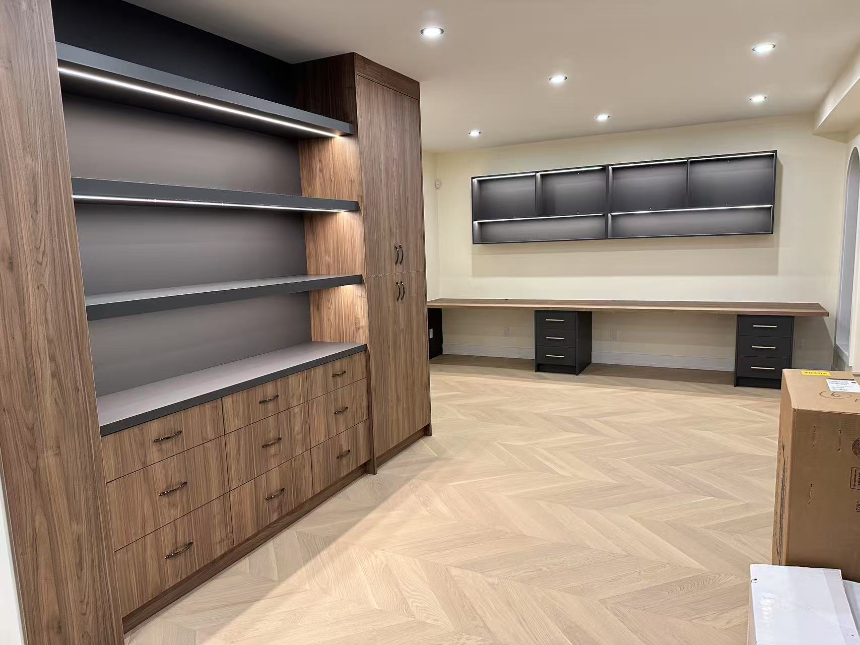 Custom Walnut Cabinetry